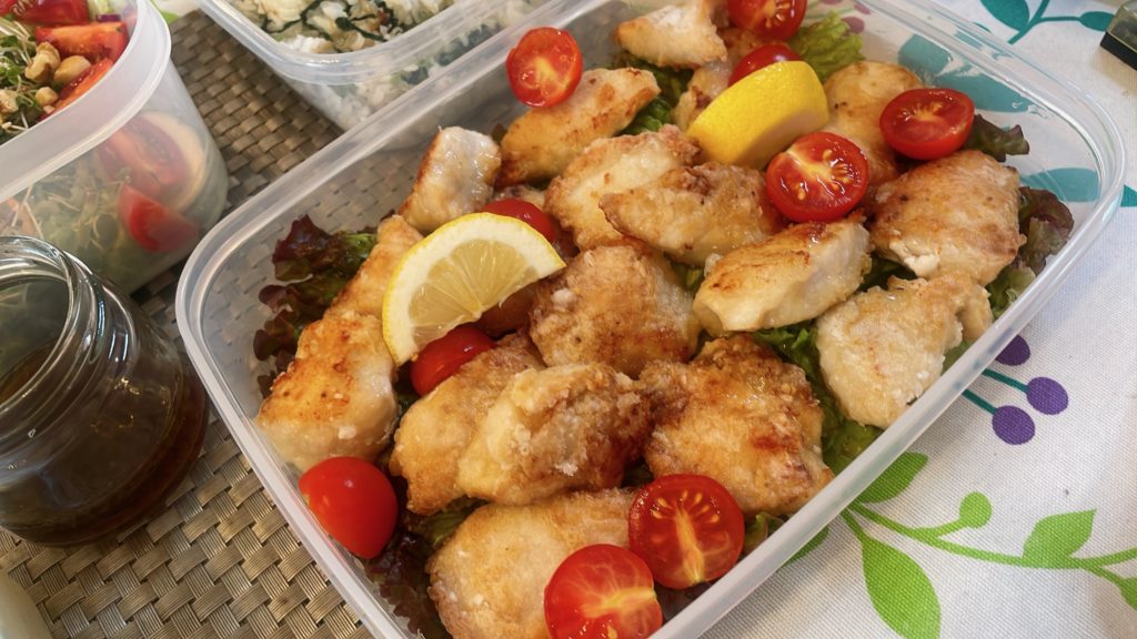 料理教室マンツーマンチキンガーリック