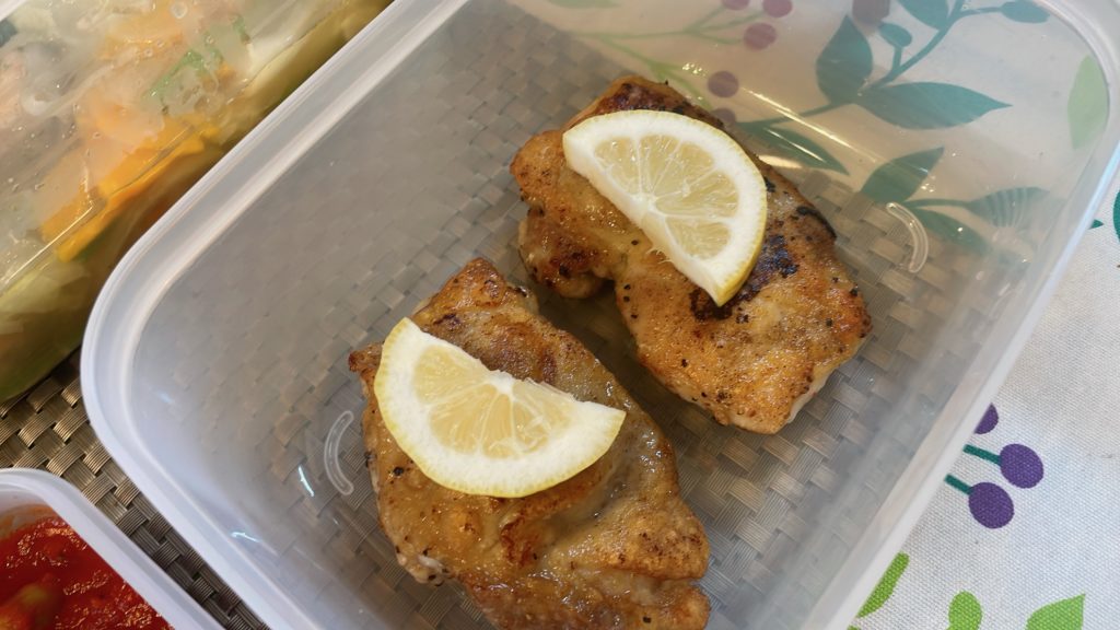 料理教室マンツーマンチキンソテー