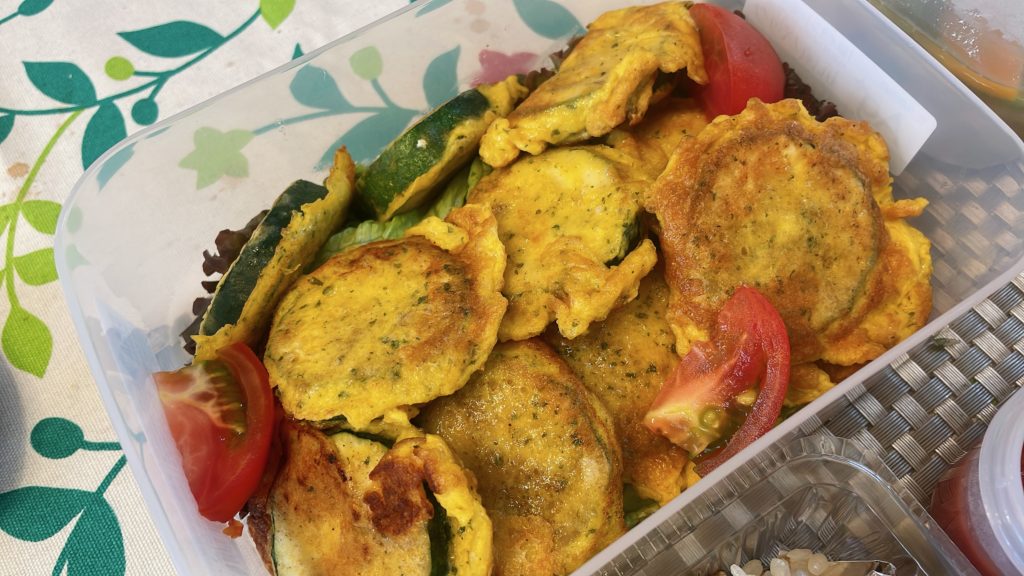 料理教室マンツーマンズッキーニピカタ