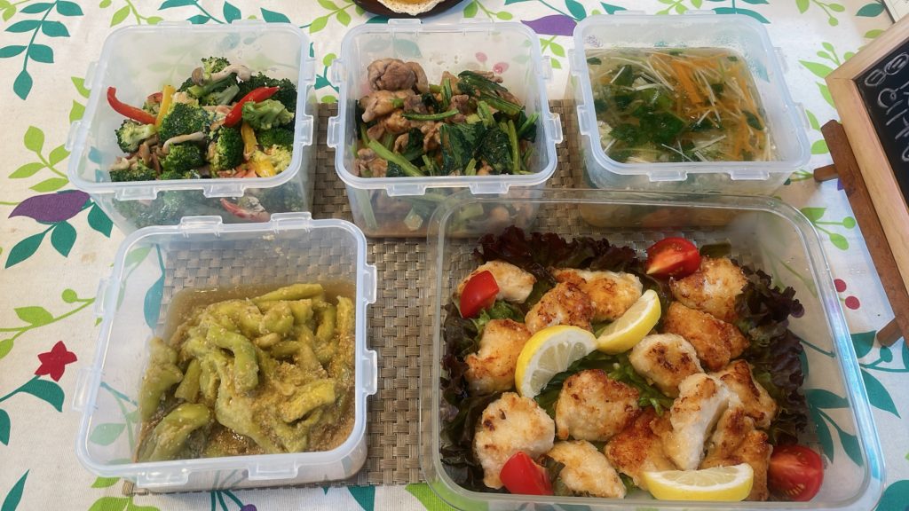 料理教室マンツーマン豚こま小松菜セット