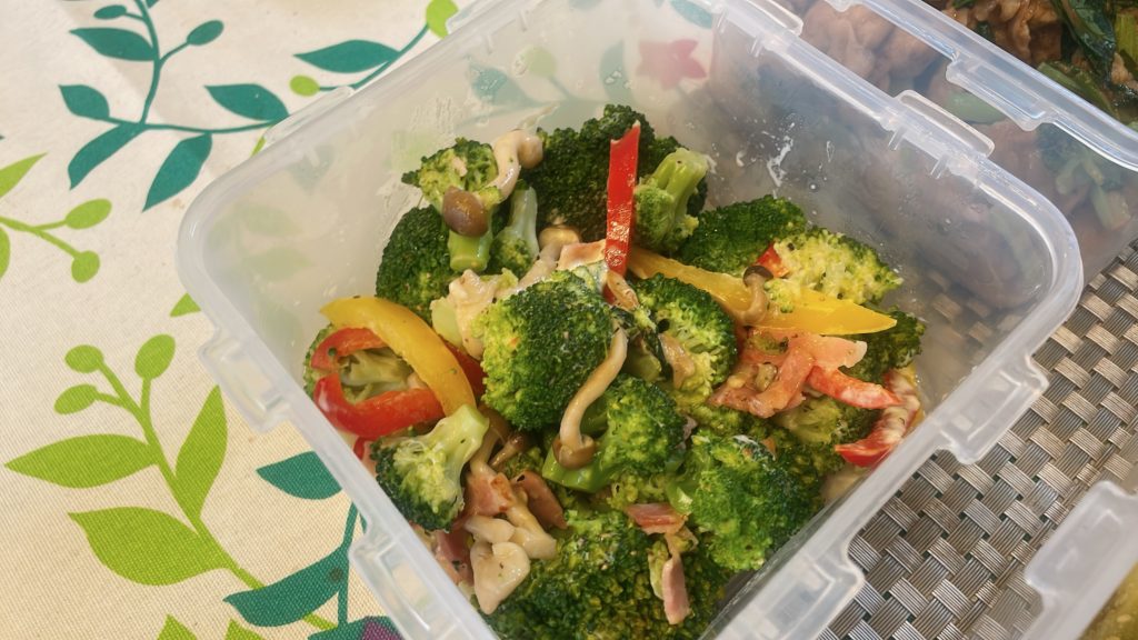 料理教室マンツーマンブロッコリーソテー