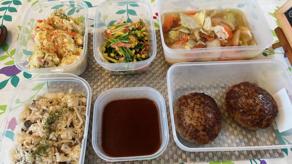 料理教室マンツーマンデミハンバーグセット