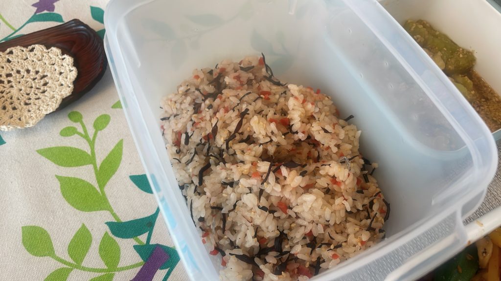 料理教室マンツーマン梅ひじきごはん