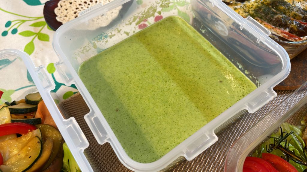 料理教室マンツーマンブロッコリーポタージュ