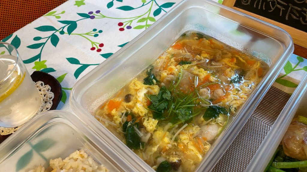 料理教室マンツーマンかきたま汁