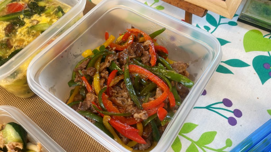 料理教室マンツーマン青椒肉絲風