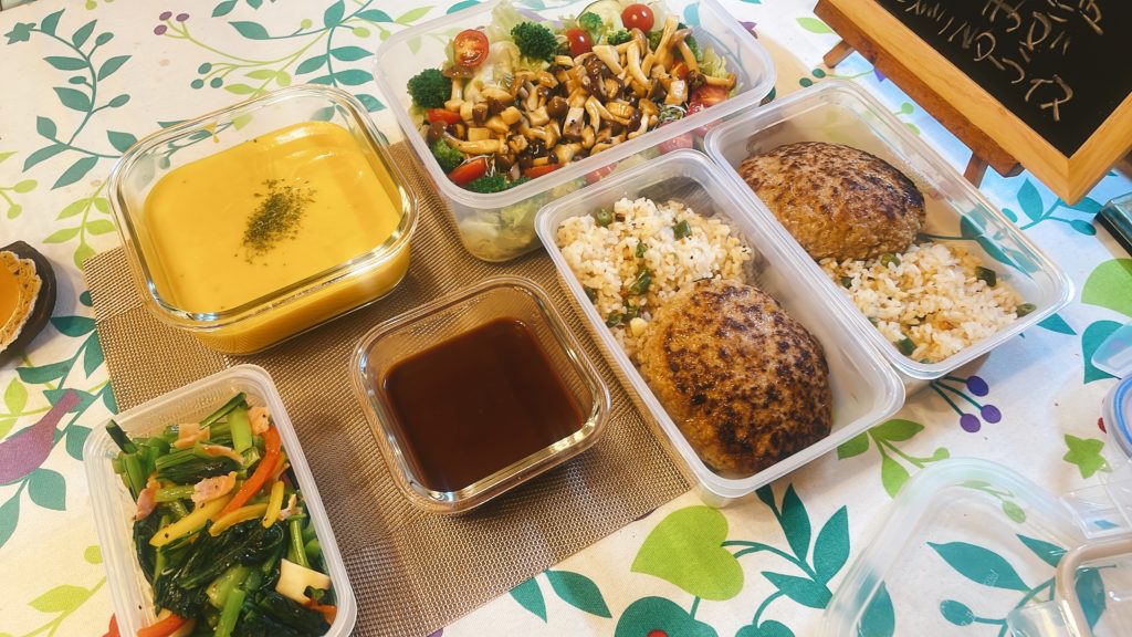 料理教室マンツーマンデミハンバーグセット