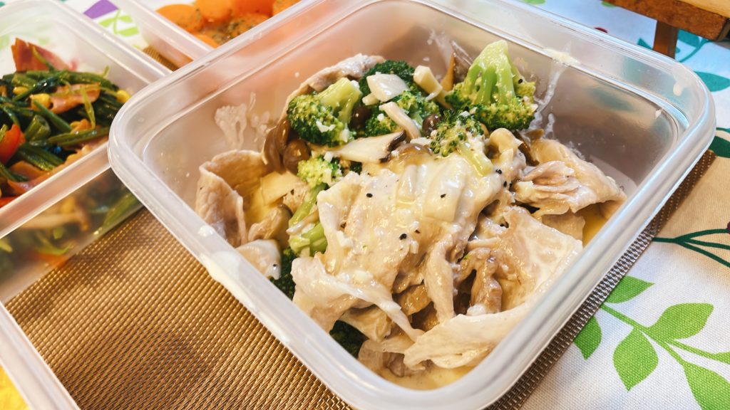 料理教室マンツーマン豚クリーム煮