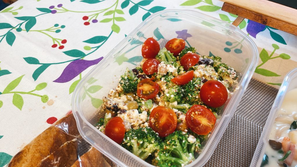 料理教室マンツーマンブロッコリーチーズ