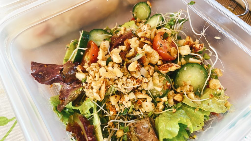 料理教室マンツーマンナッツサラダ