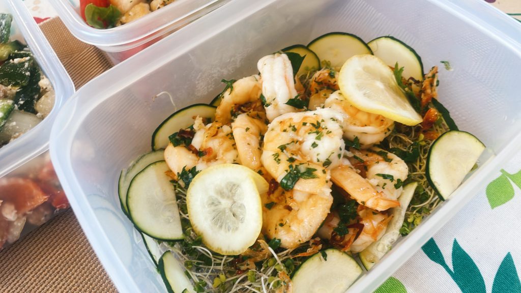 料理教室マンツーマンガーリックシュリンプ