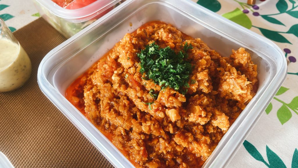 料理教室マンツーマンボロネーゼソース