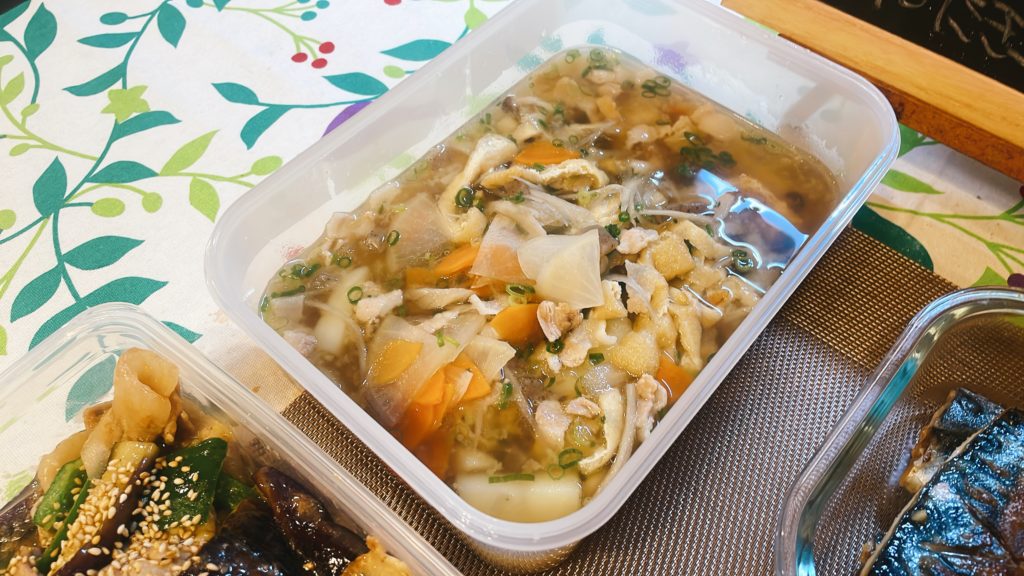 料理教室マンツーマン豚汁