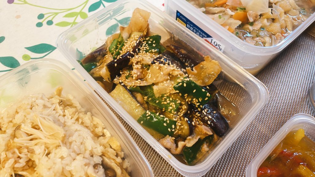 料理教室マンツーマン茄子味噌