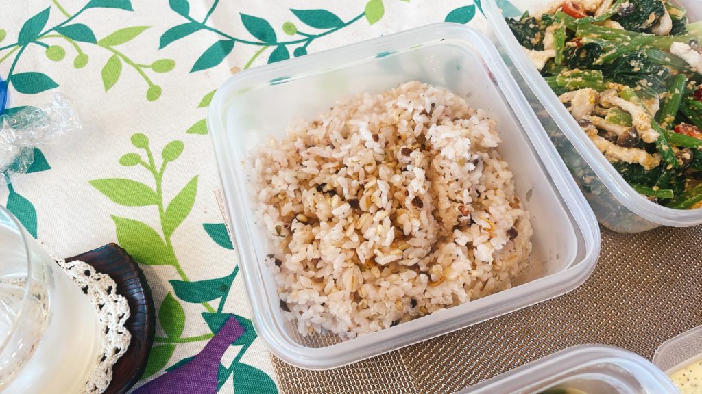 料理教室マンツーマン雑穀米ごはん