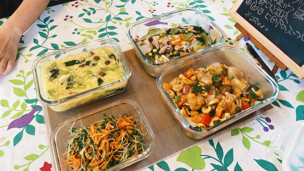 料理教室マンツーマン鶏とカシューナッツ炒めセット