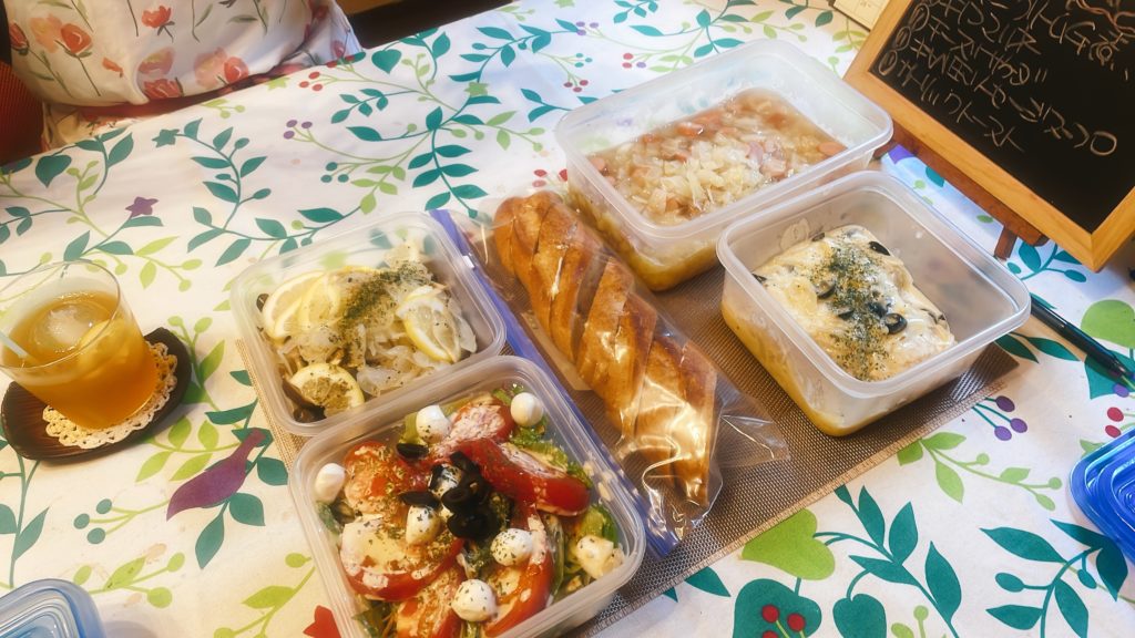 料理教室マンツーマンチキンクリーム煮セット