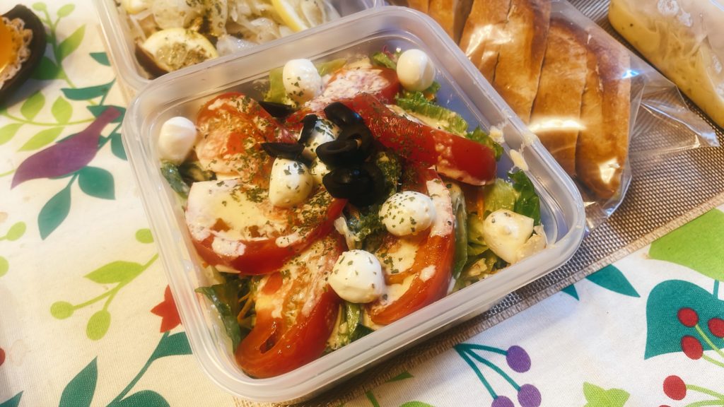 料理教室マンツーマンチーズサラダ