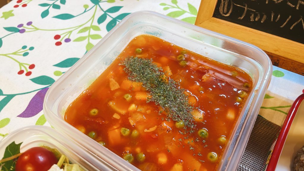 料理教室マンツーマンミネストローネ