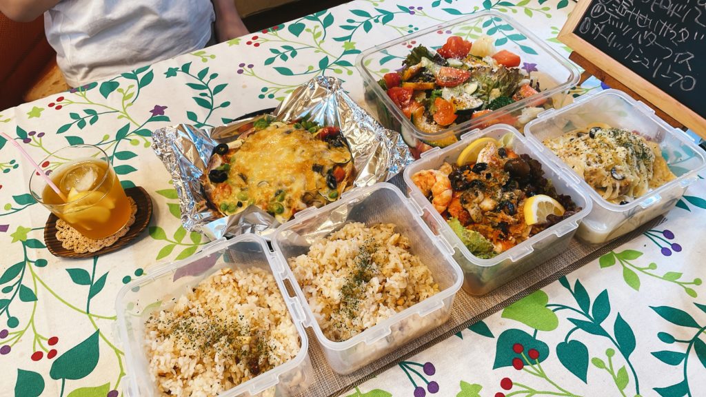 料理教室マンツーマンきのこピザ風セット