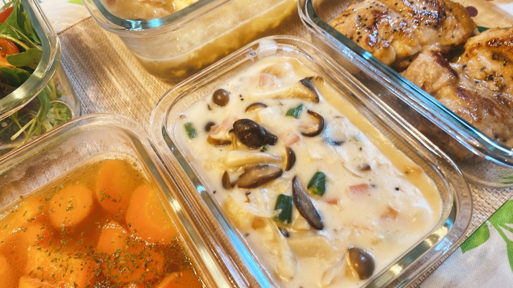 料理教室マンツーマンキノコクリームソース