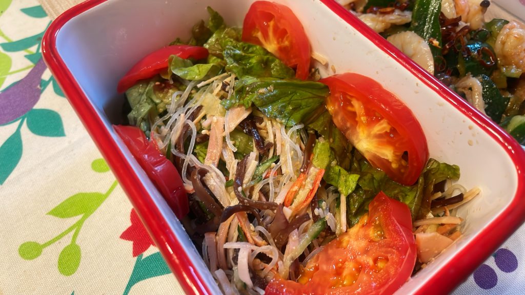 料理教室マンツーマン春雨サラダ