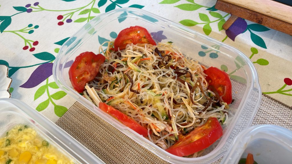 料理教室マンツーマン春雨サラダ