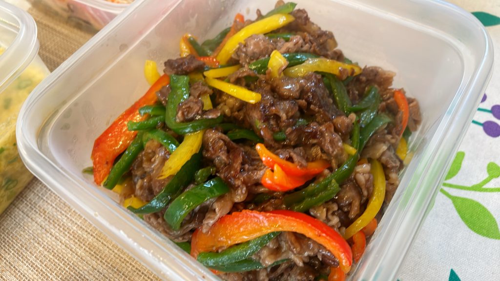 料理教室マンツーマン青椒肉絲風