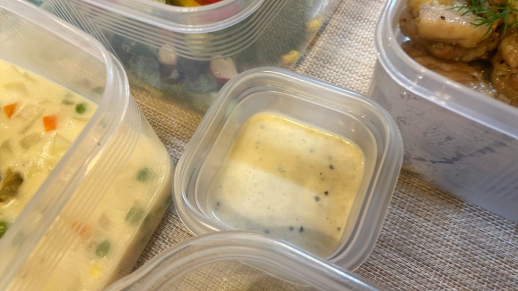 料理教室マンツーマンサラダクリーム