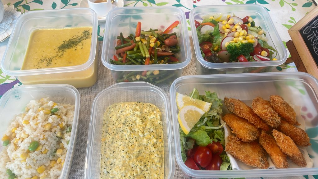 料理教室マンツーマン鮭フライセット