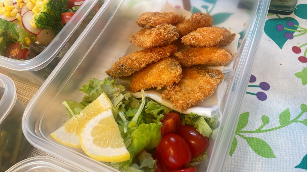 料理教室マンツーマン鮭フライ