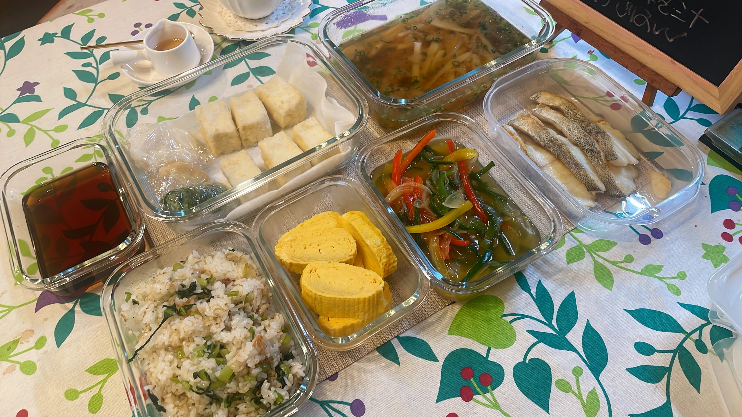 料理教室マンツーマン鱈カラフルあんかけセット