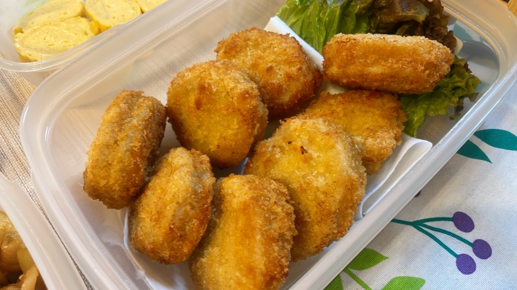 料理教室マンツーマン蓮根はさみ揚げ