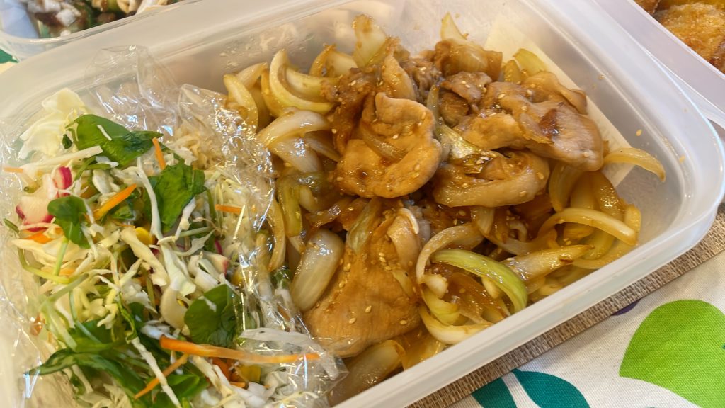 料理教室マンツーマン豚の生姜焼き