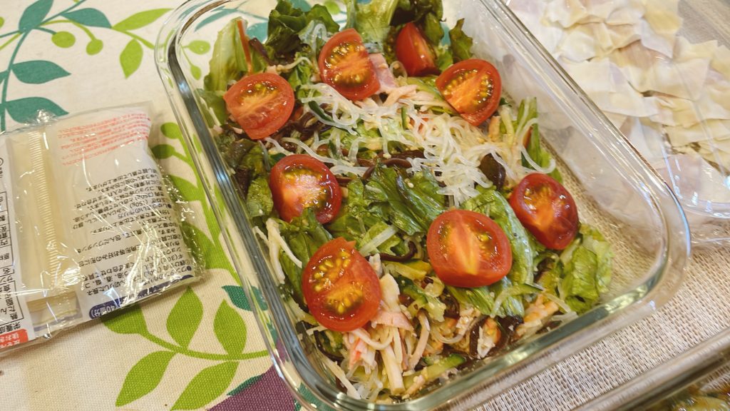 料理教室マンツーマン春雨サラダ