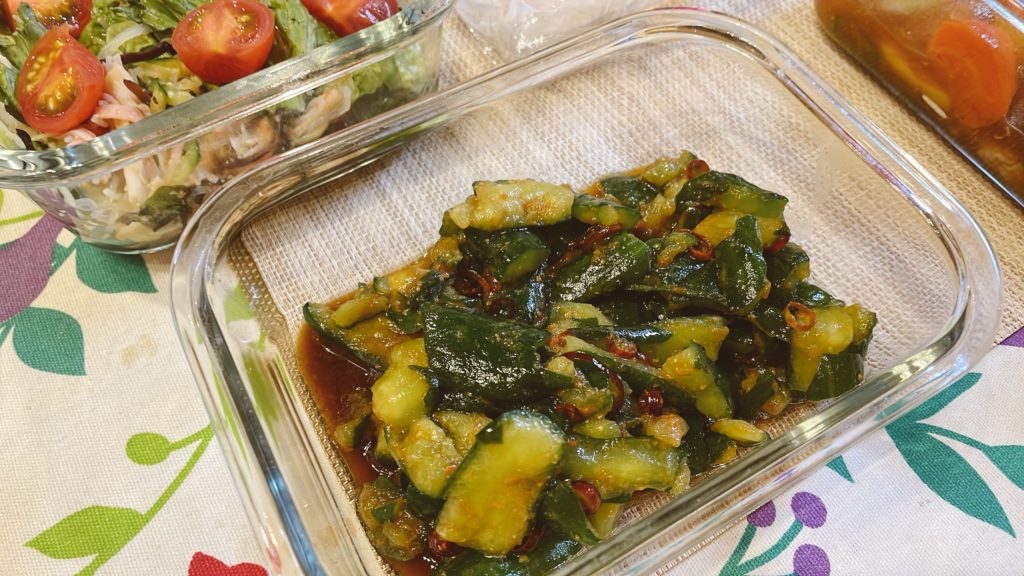 料理教室マンツーマンピリ辛きゅうり