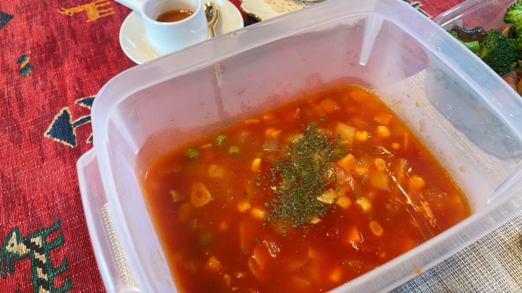料理教室マンツーマンミネストローネスープ