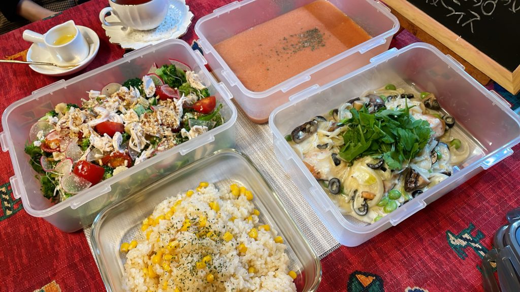 料理教室マンツーマンチキンクリーム煮セット