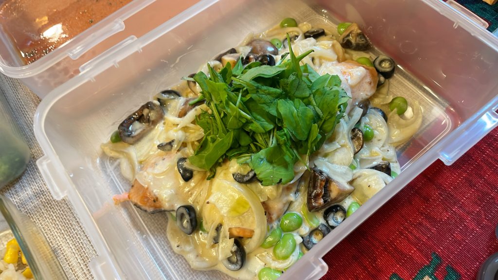 料理教室マンツーマンチキンガーリッククリーム煮