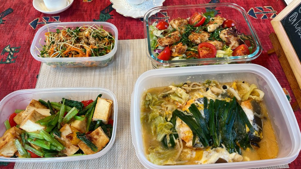 料理教室マンツーマン鮭のちゃんちゃん焼きセット