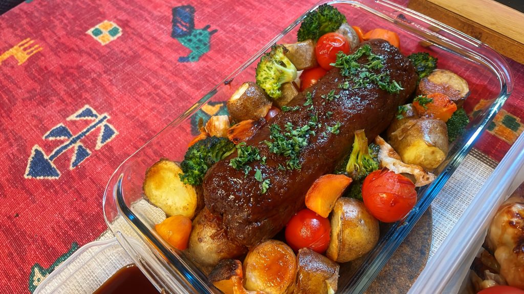 料理教室マンツーマンミートローフ