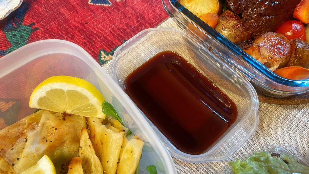 料理教室マンツーマンミートローフソース