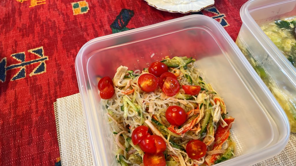 料理教室マンツーマン春雨サラダ