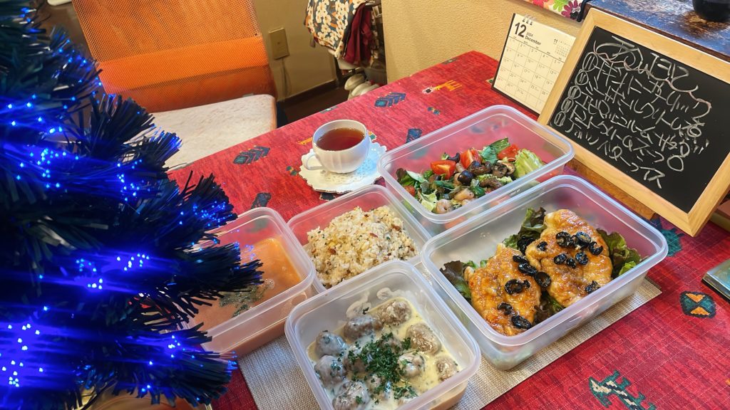 料理教室マンツーマンガーリックハニーチキンセット