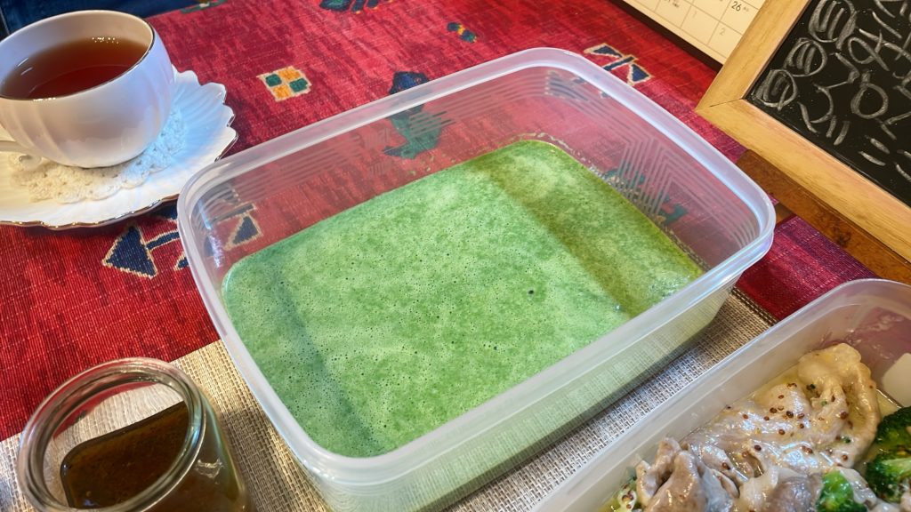 料理教室マンツーマンほうれん草ポタージュ