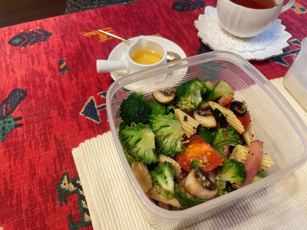 料理教室マンツーマンマッシュルームアンチョビガーリック