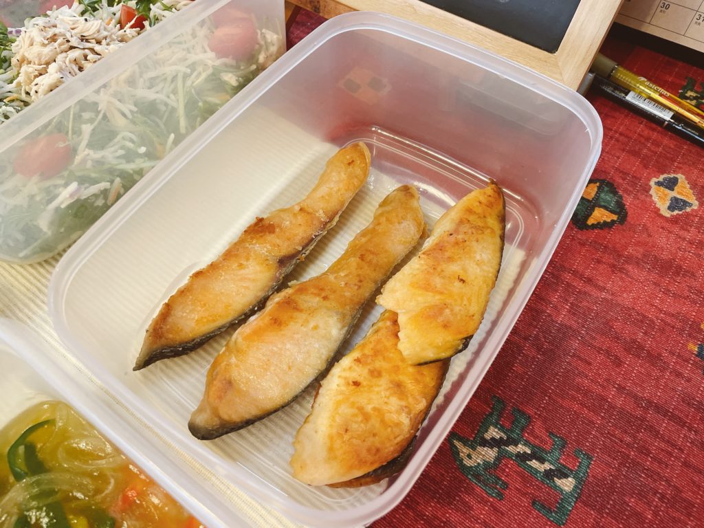 料理教室マンツーマン鮭