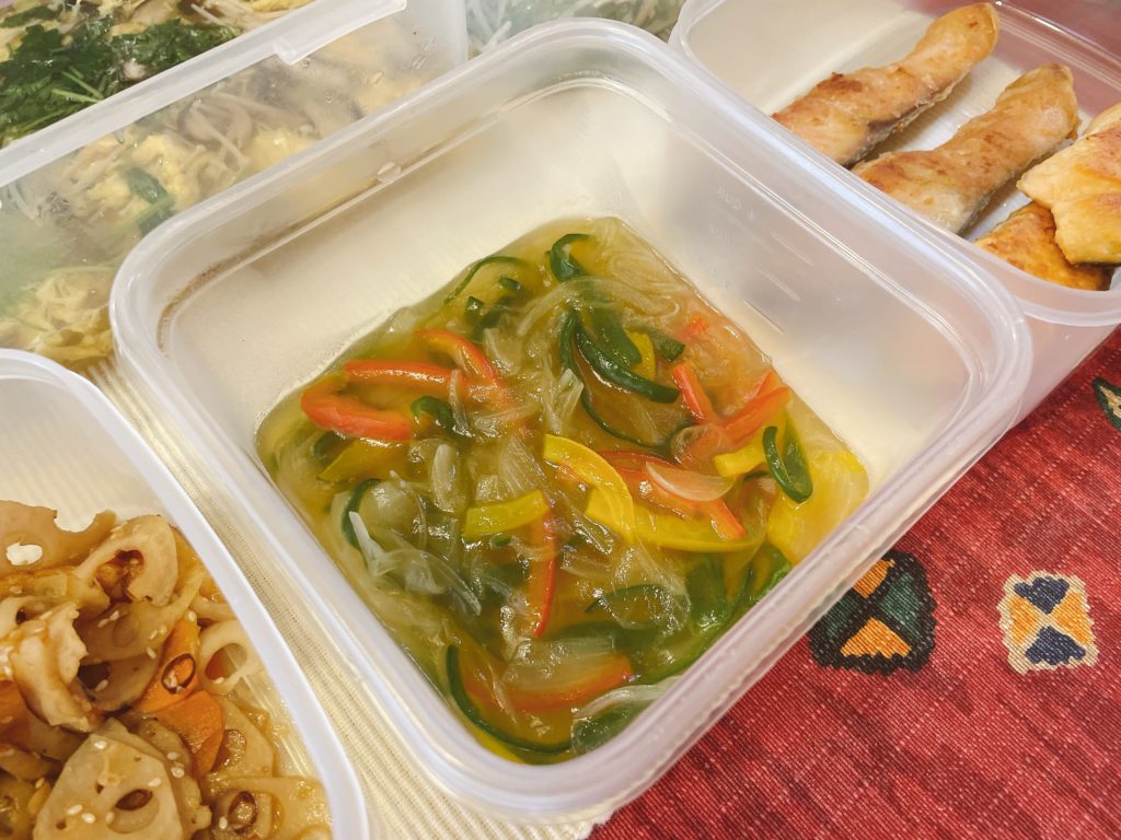 料理教室マンツーマンカラフル野菜あん