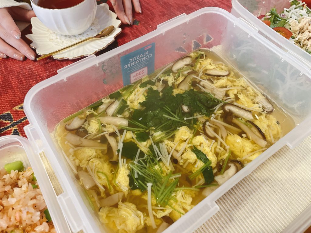 料理教室マンツーマンかきたま汁