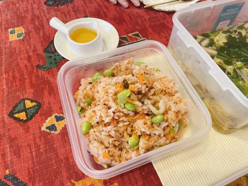 料理教室マンツーマン桜えび炊き込みご飯
